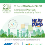 Cartel del VI Foro de Bomba de Calor de AFEC e Iberdrola