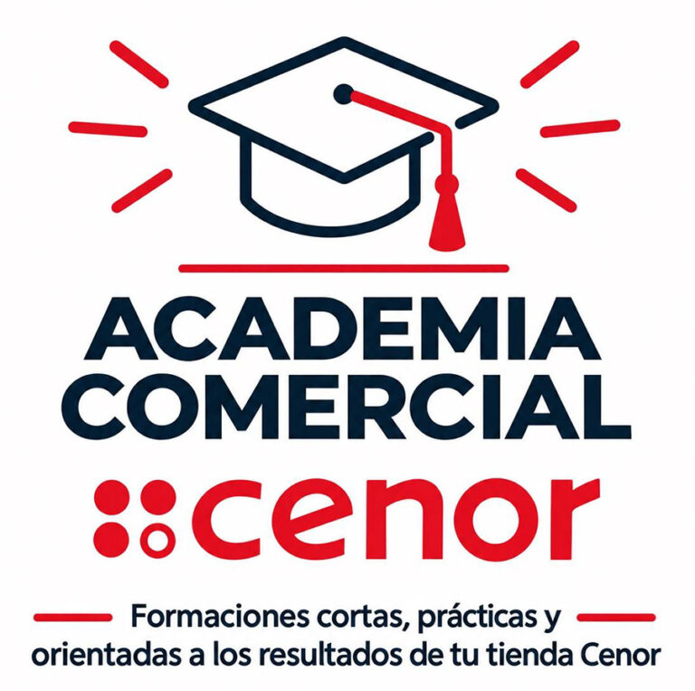 Logo de la Academia Comercial Cenor.