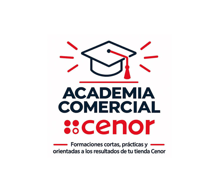 Logo de la Academia Comercial Cenor.