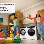 Cartel de la campaña "Al mal tiempo, buena secadora" de Bosch.