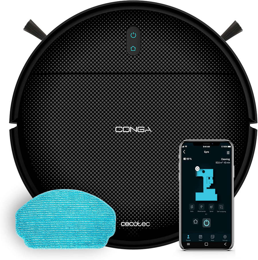 El robot aspirador Cecotec Conga M10 Advance Aqua Pro.