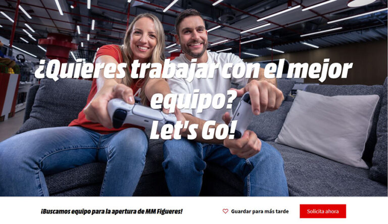 Anuncio de empleo de MediaMarkt Figueres.