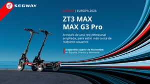 Los patinetes eléctricos premium Segway eKickScooter ZT3 Max y eKickScooter Ninebot Max G3 Pro.